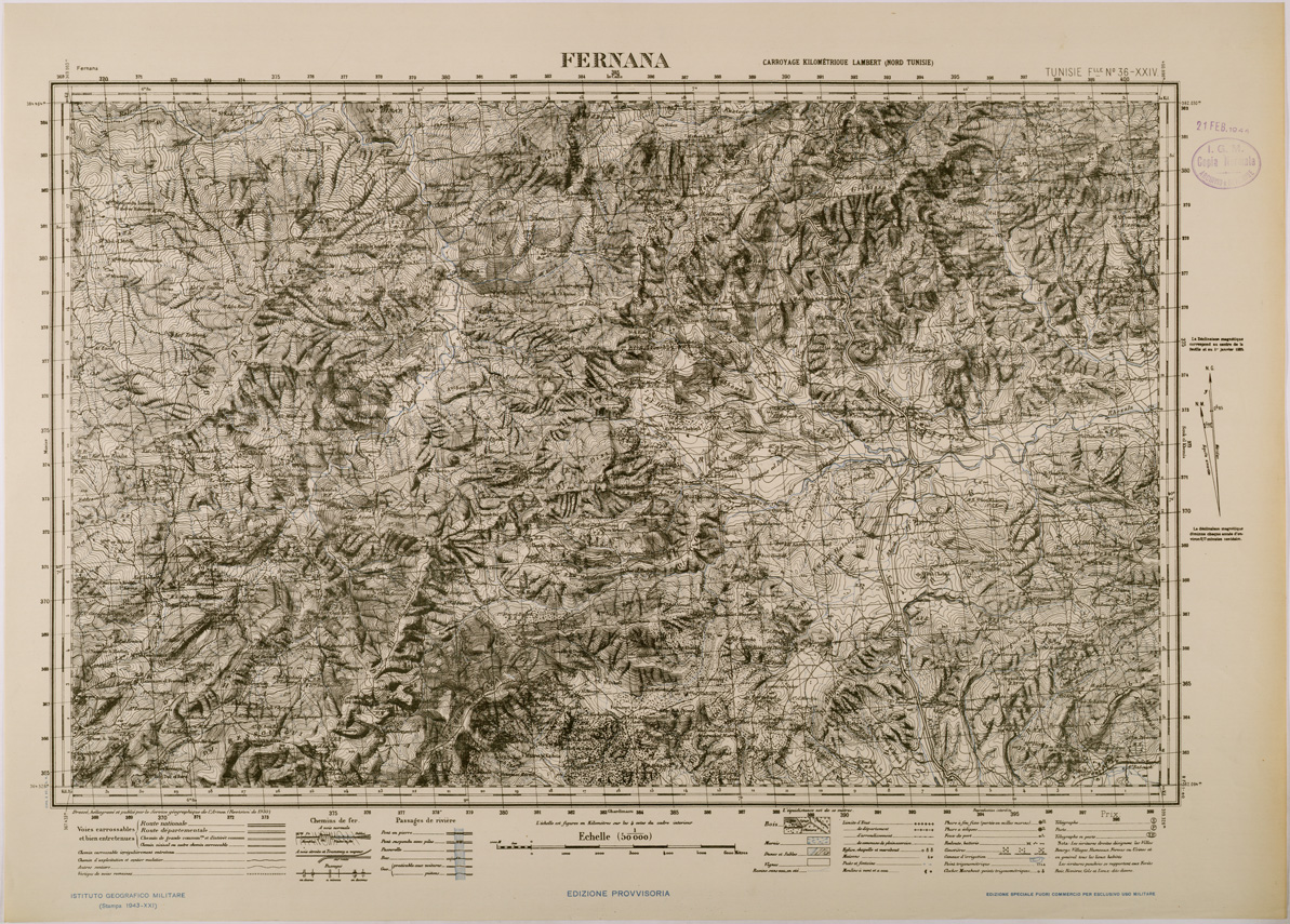 (N:28824) FERNANA. (SE002660) Carte e stampe antiche: riproduzione a colori su carta (formato A1)