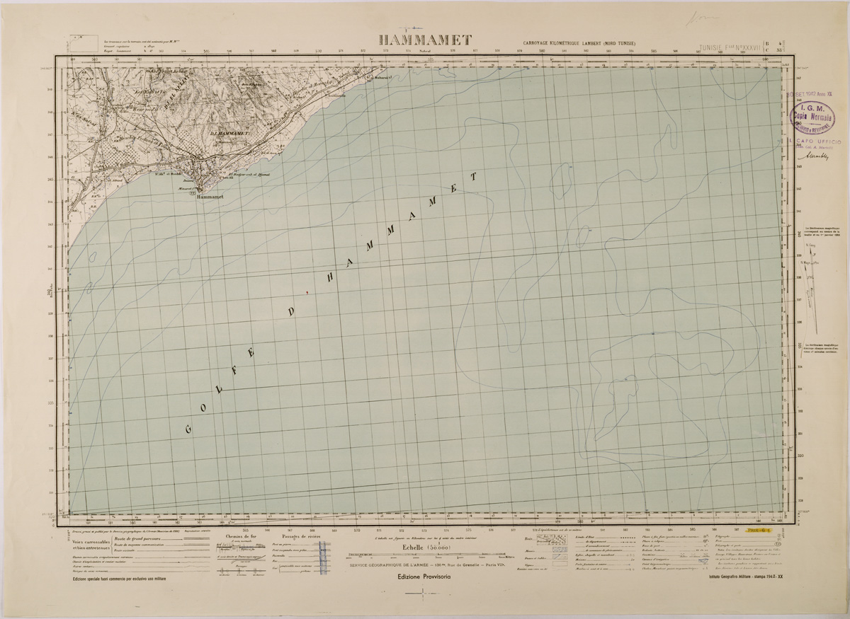 (N:28842) HAMMAMET. (SE002672) Carte e stampe antiche: riproduzione a colori su carta (formato A1)