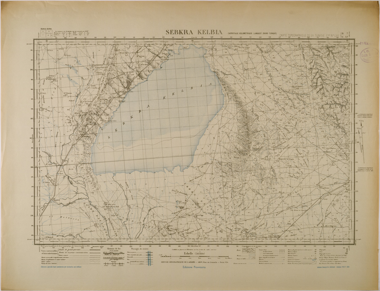 (N:28846) SEBKRA KELBIA. (SE002676) Carte e stampe antiche: riproduzione a colori su carta (formato A1)