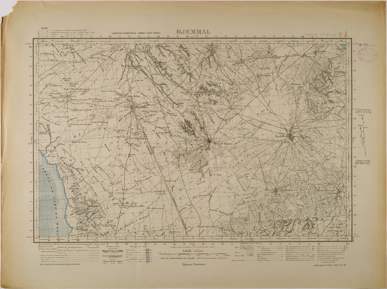 (N:28849) DJEMMAL. (SE002678) Carte e stampe antiche: riproduzione a colori su carta (formato A1)