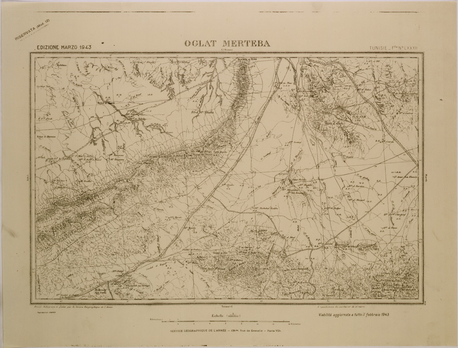 (N:29034) OGLAT MERTEBA - FOGLIO LXXXII. (SE002821) Carte e stampe antiche: riproduzione a colori su carta (formato A1)