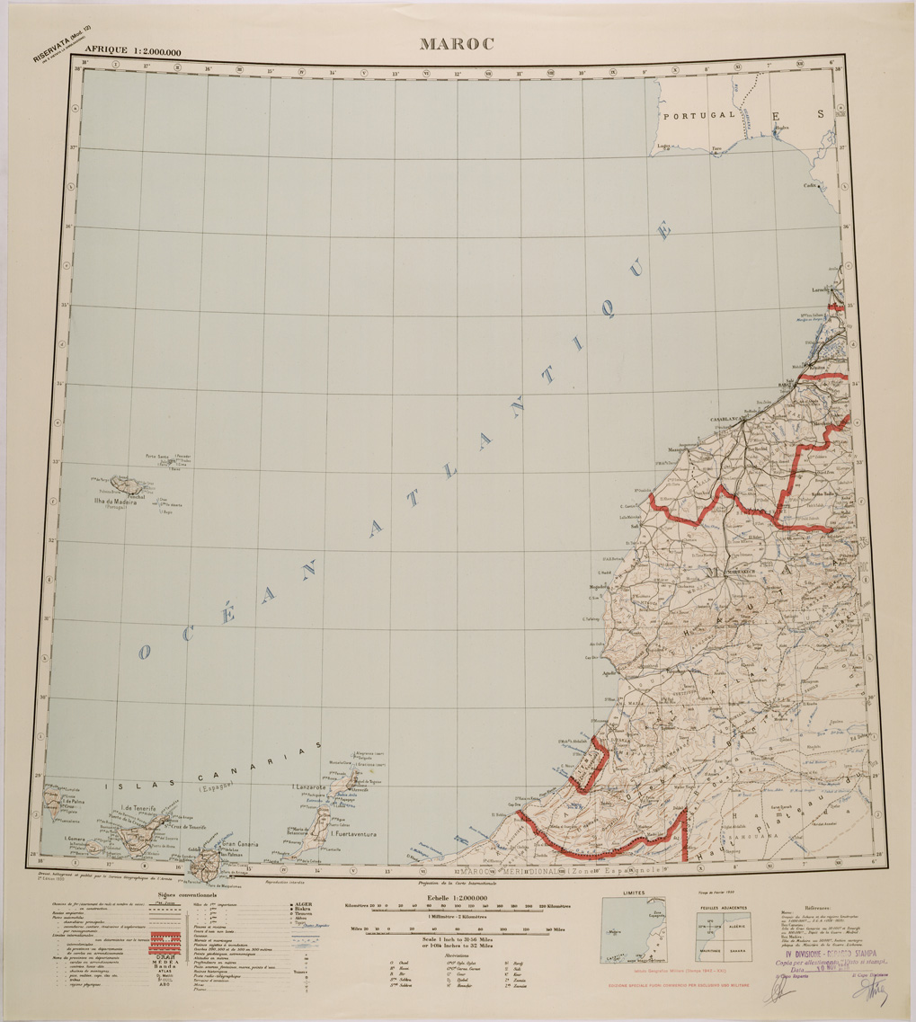 (N:29217) MAROCCO (SE002997) Carte e stampe antiche: riproduzione a colori su carta (formato A1)