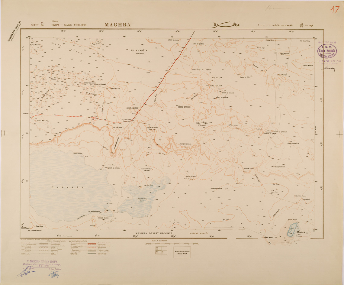 (N:29352) EGITTO MAGHRA (SE003129) Carte e stampe antiche: riproduzione a colori su carta (formato A1)