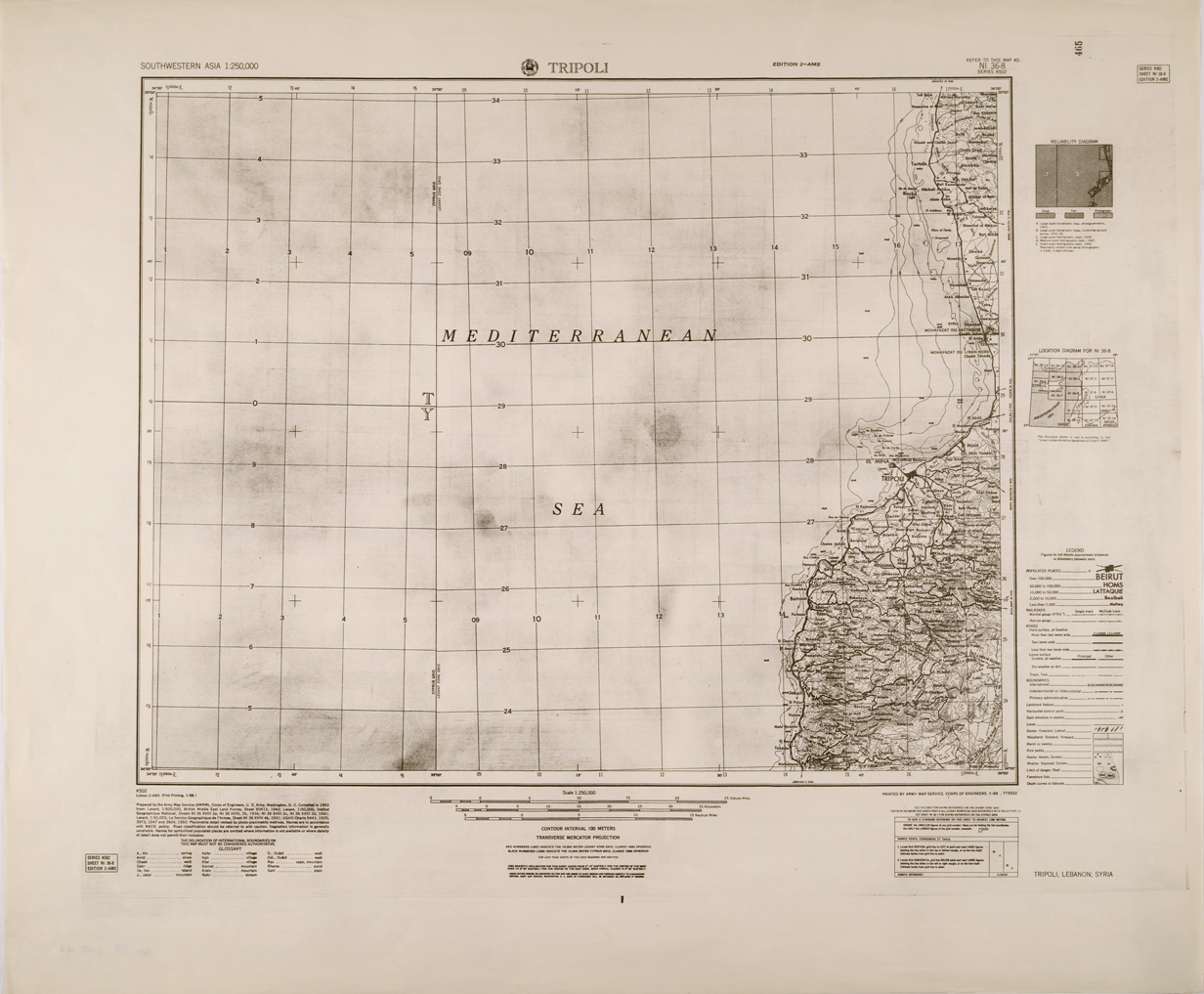 (N:29294) TRIPOLI (SE003142) Carte e stampe antiche: riproduzione a colori su carta (formato A1)