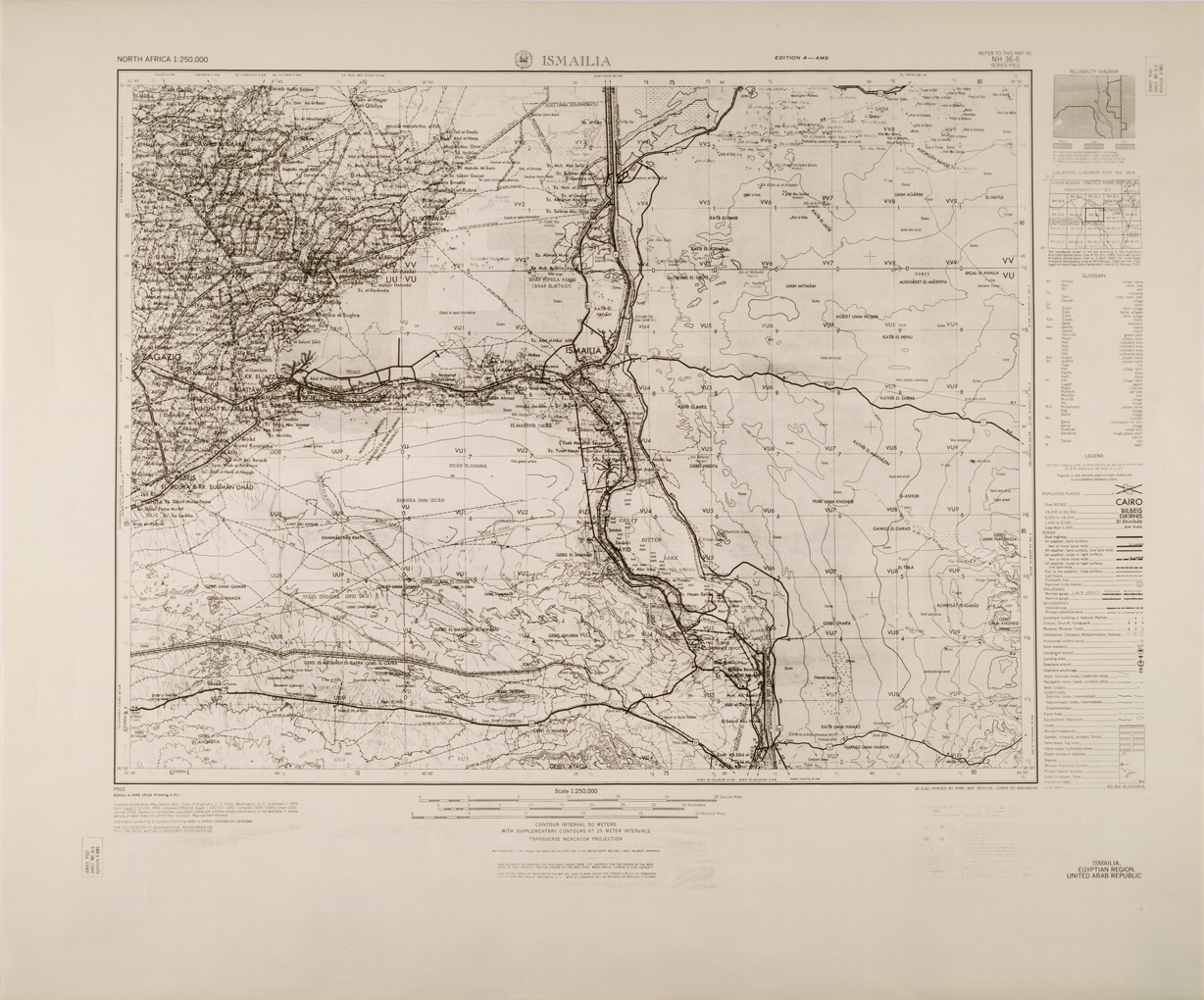 (N:29308) ISMAILIA. (SE003156) Carte e stampe antiche: riproduzione a colori su carta (formato A1)