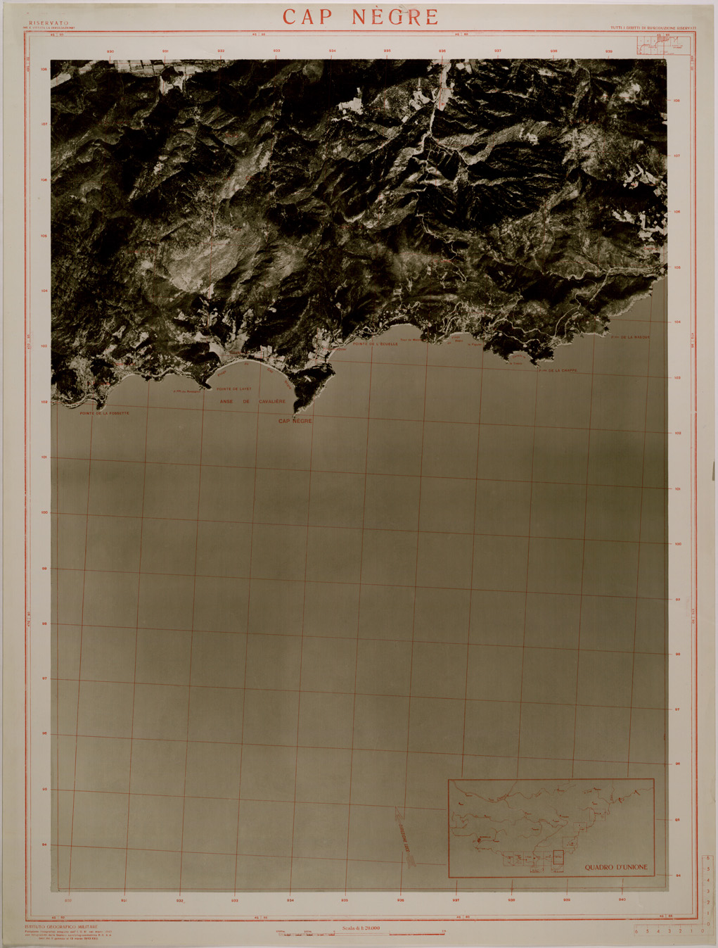 (N:29484) CAP NEGRE (SE003294) Carte e stampe antiche: riproduzione a colori su carta (formato A1)
