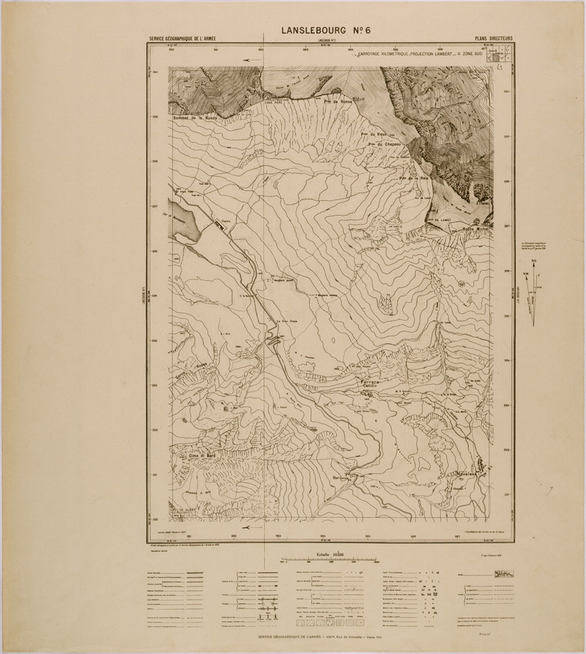 (N:29523) LANSLEBOURG FOGLIO XXXVI-34 N 6 (SE003336) Carte e stampe antiche: riproduzione a colori su carta (formato A1)