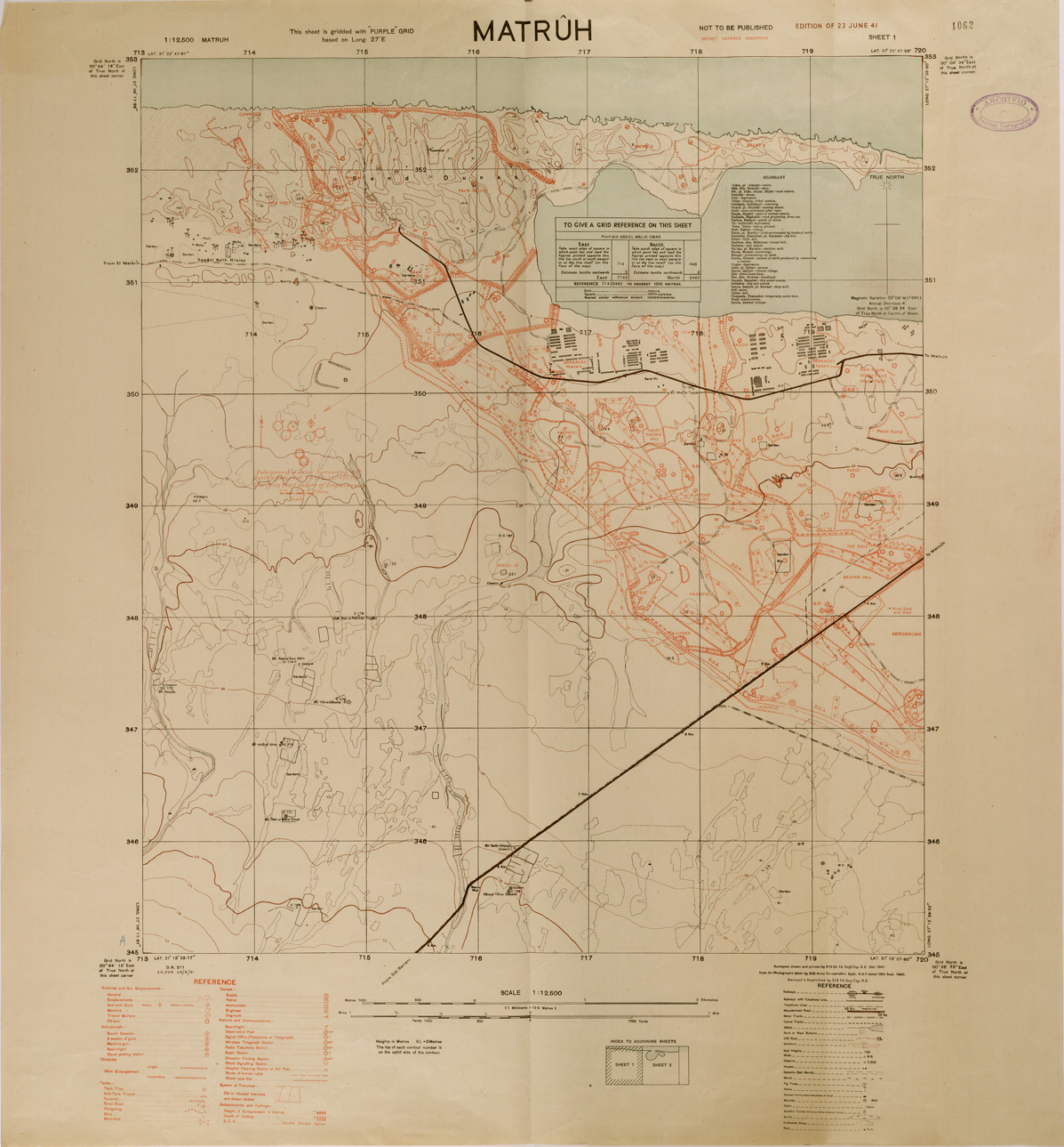 (N:29564) MATRUH (SE003385) Carte e stampe antiche: riproduzione a colori su carta (formato A1)