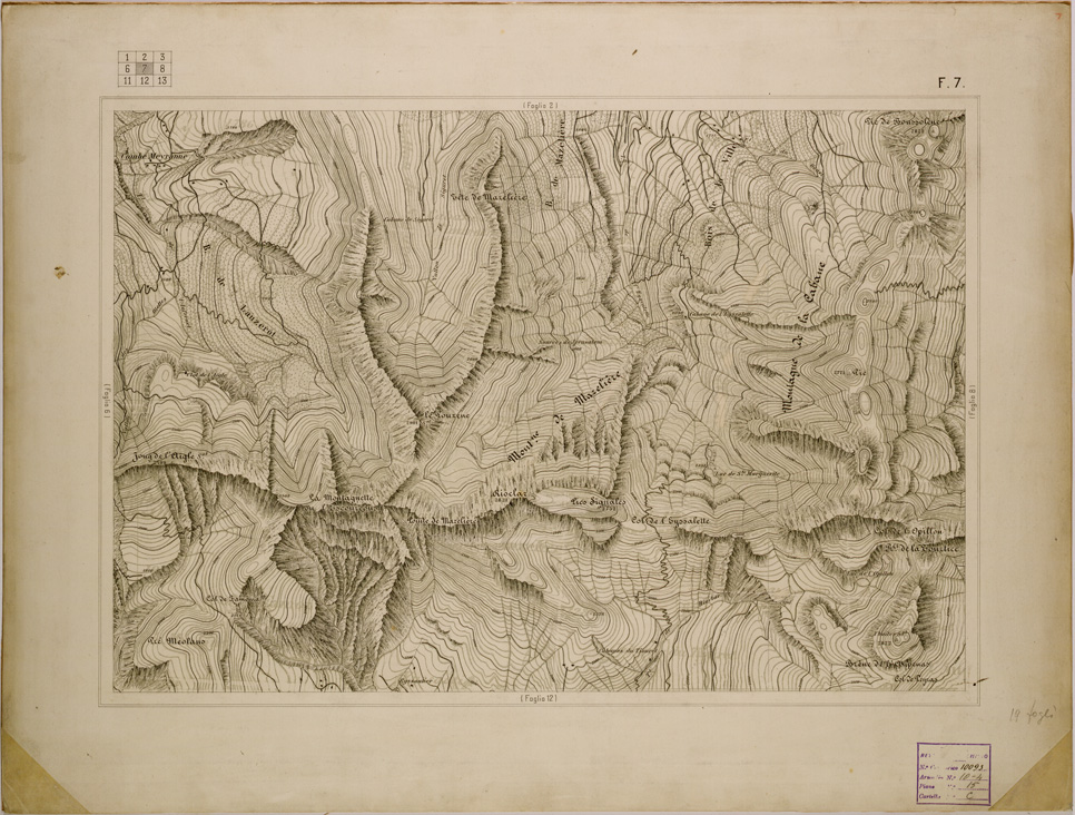 (N:29768) TOURNOUX S. VINCENT FOGLIO 7 (SE003542) Carte e stampe antiche: riproduzione a colori su carta (formato A1)