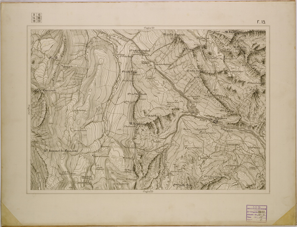 (N:29777) TOURNOUX S. VINCENT FOGLIO 15 (SE003549) Carte e stampe antiche: riproduzione a colori su carta (formato A1)
