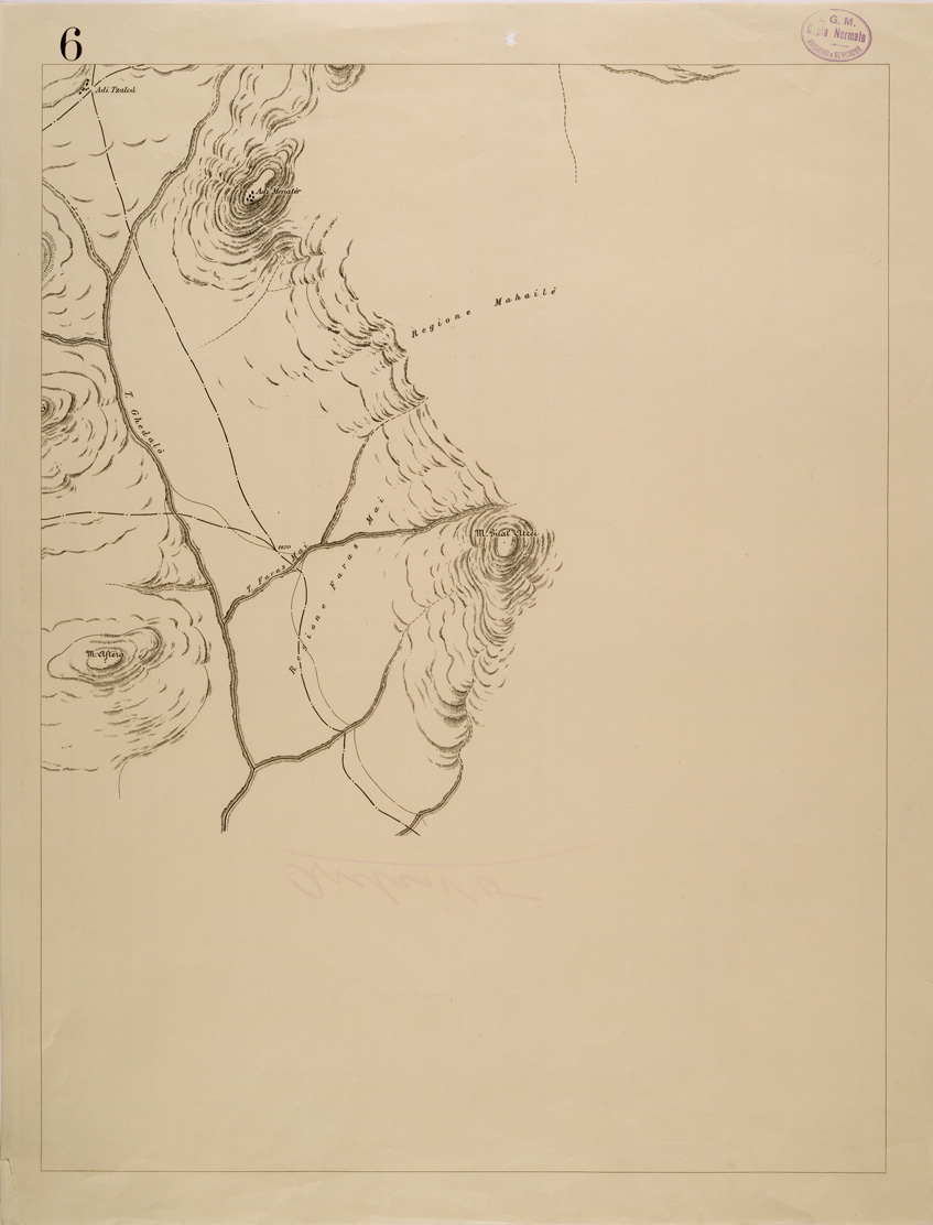 (N:29863) ADUA E DINTORNI - FOGLIO 6 (SE003726) Carte e stampe antiche: riproduzione a colori su carta (formato A1)