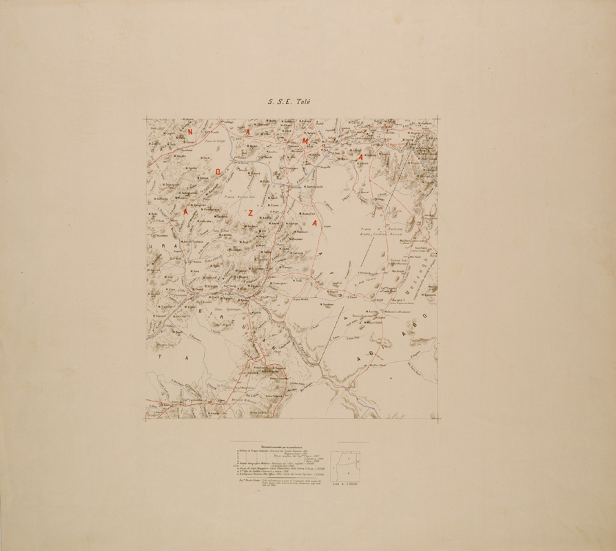 (N:30060) ERITREA - FOGLIO 5 SE - TOLE (SE003932) Carte e stampe antiche: riproduzione a colori su carta (formato A1)