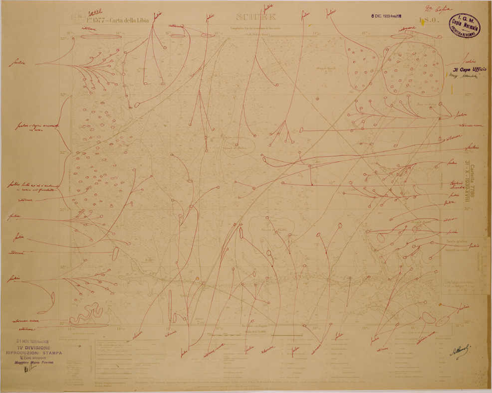 (N:30229) CARTA DELLA LIBIA - FOGLIO 1577 I SO - SCIUEK (SE004109) Carte e stampe antiche: riproduzione a colori su carta (formato A1)
