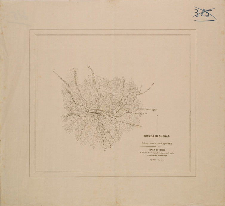 (N:30255) CONCA DI GHEGAB (SE004135) Carte e stampe antiche: riproduzione a colori su carta (formato A1)