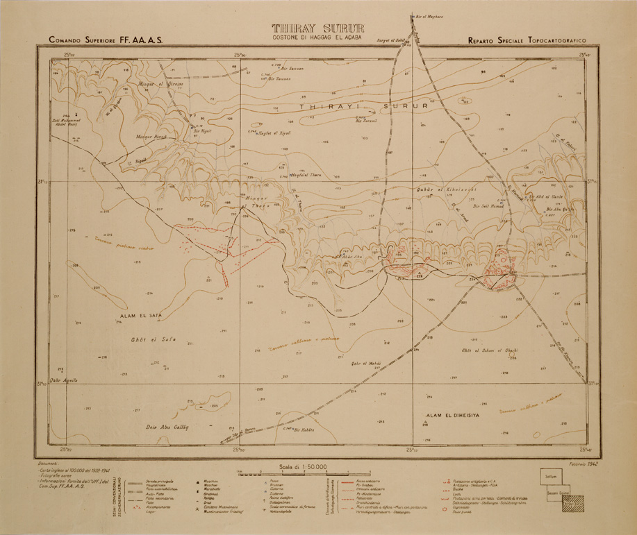 (N:30548) THIRAY SURUR COSTONE DI HAGGAG EL AQABA (SE004169) Carte e stampe antiche: riproduzione a colori su carta (formato A1)