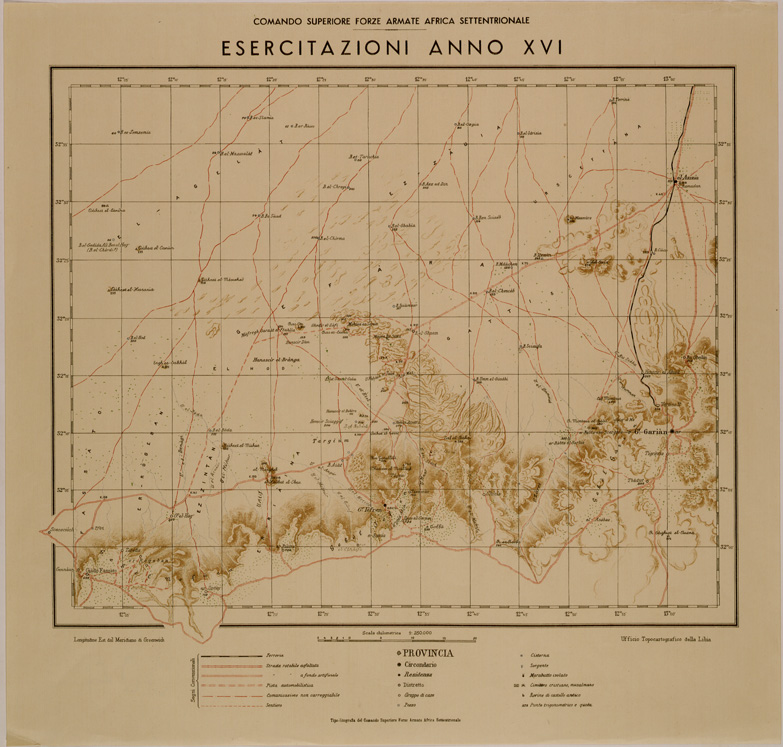 (N:30920) ESERCITAZIONI ANNO XVI (SE004908) Carte e stampe antiche: riproduzione a colori su carta (formato A1)