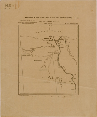(N:31050) OASI EGIZIANE. (SE005021) Carte e stampe antiche: riproduzione a colori su carta (formato A1)
