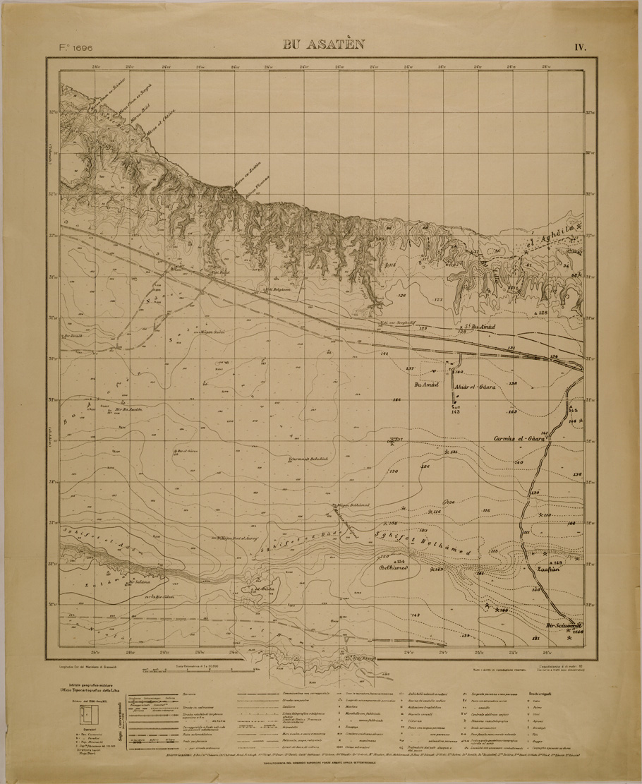 (N:31136) BU ASATEN - FOGLIO 1696 IV. (SE005237) Carte e stampe antiche: riproduzione a colori su carta (formato A1)