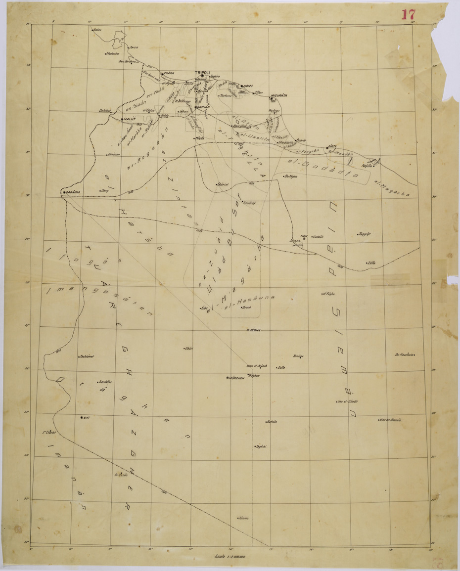 (N:31324) TRIPOLITANIA. (SE005362) Carte e stampe antiche: riproduzione a colori su carta (formato A1)