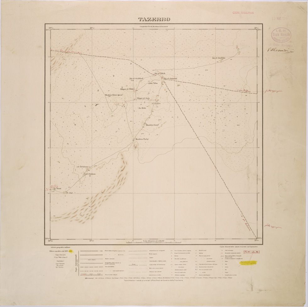 (N:31769) TAZERBO. (SE005909) Carte e stampe antiche: riproduzione a colori su carta (formato A1)