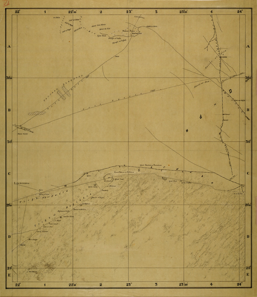 (N:31811) CIRENAICA - FOGLIO VII. (SE005949) Carte e stampe antiche: riproduzione a colori su carta (formato A1)