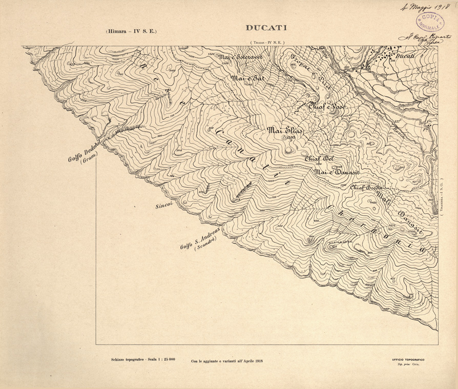 (N:31918) ALBANIA MERIDIONALE - DUCATI (SE006215) Carte e stampe antiche: riproduzione a colori su carta (formato A1)