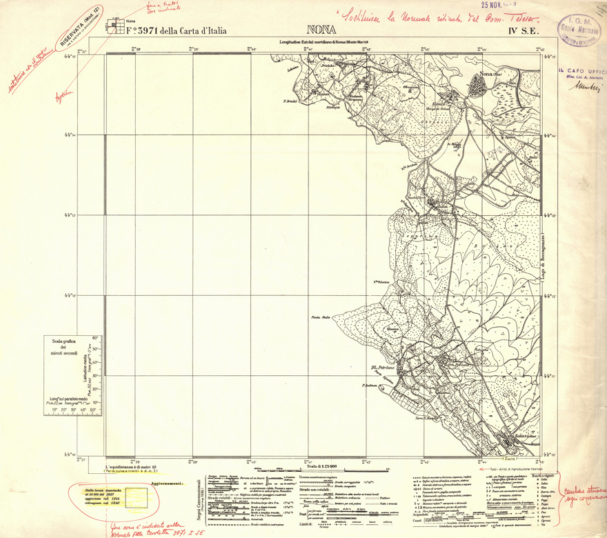 (N:32367) FOGLI OLTE FRONTIERA - FOGLIO 3971 IV S.E. NONA (SE006670) Carte e stampe antiche: riproduzione a colori su carta (formato A1)