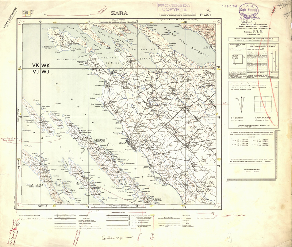 (N:32424) FOGLI OLTRE FRONTIERA - FOGLIO 3971 ZARA (SE006727) Carte e stampe antiche: riproduzione a colori su carta (formato A1)
