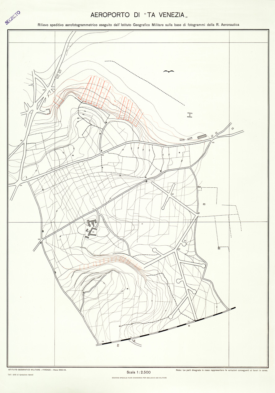 (N:32510) ISOLA DI MALTA - AEREOPORTO TA VENEZIA (SE007208) Carte e stampe antiche: riproduzione a colori su carta (formato A1)