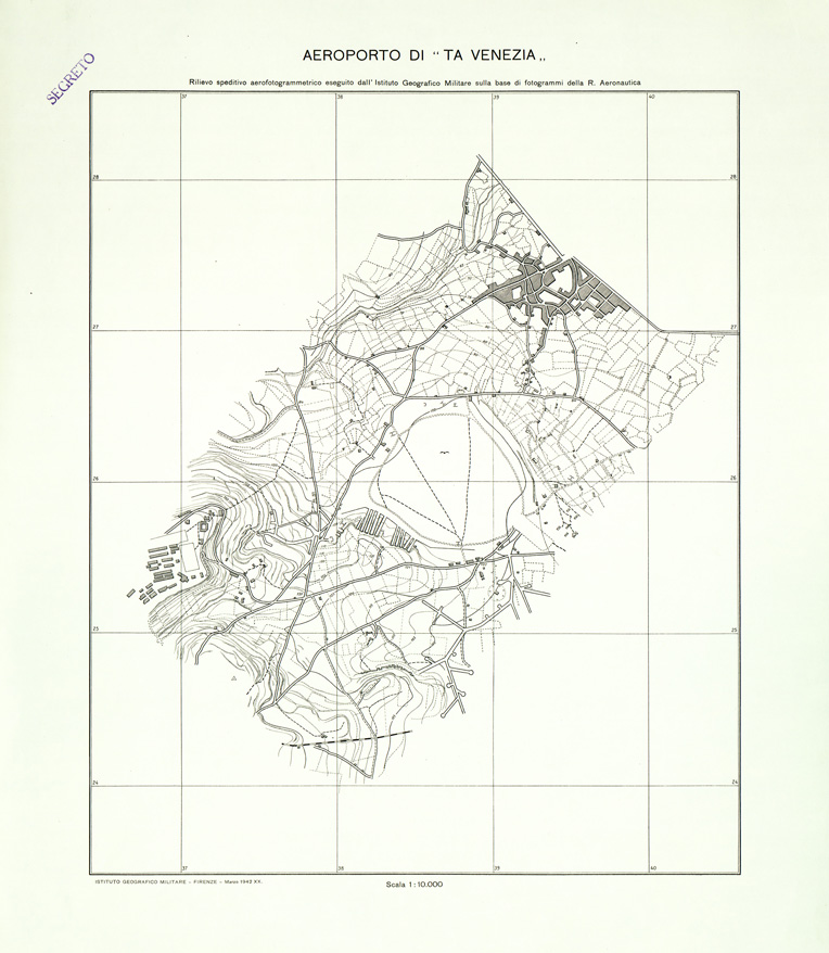(N:32529) ISOLA DI MALTA - AEREOPORTO DI TA VENEZIA (SE007227) Carte e stampe antiche: riproduzione a colori su carta (formato A1)