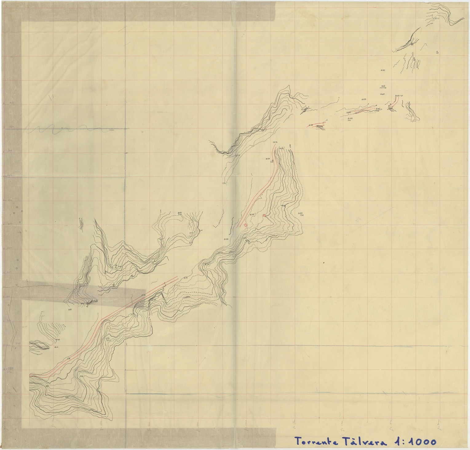 (N:32532) TORRENTE TALVERA - TAVOLA 2 (SE007230) Carte e stampe antiche: riproduzione a colori su carta (formato A1)