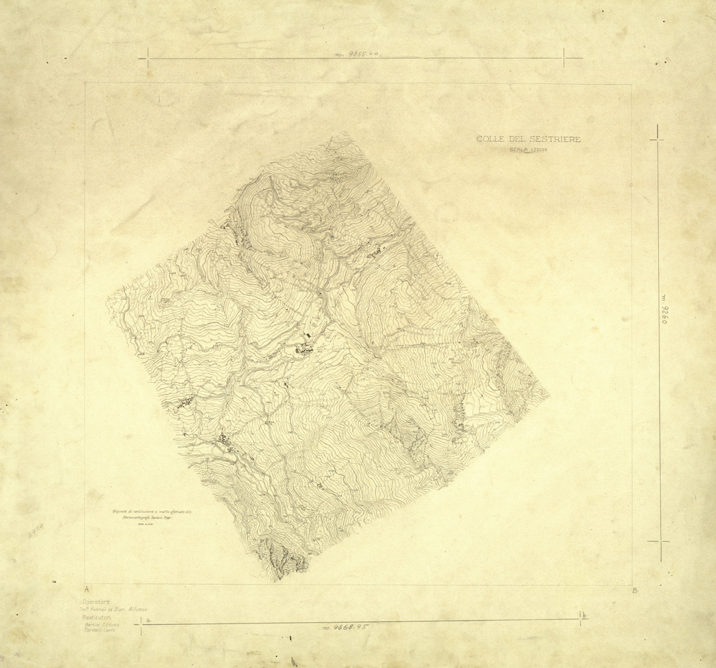 (N:32550) COLLE DEL SESTRIERE (SE007249) Carte e stampe antiche: riproduzione a colori su carta (formato A1)