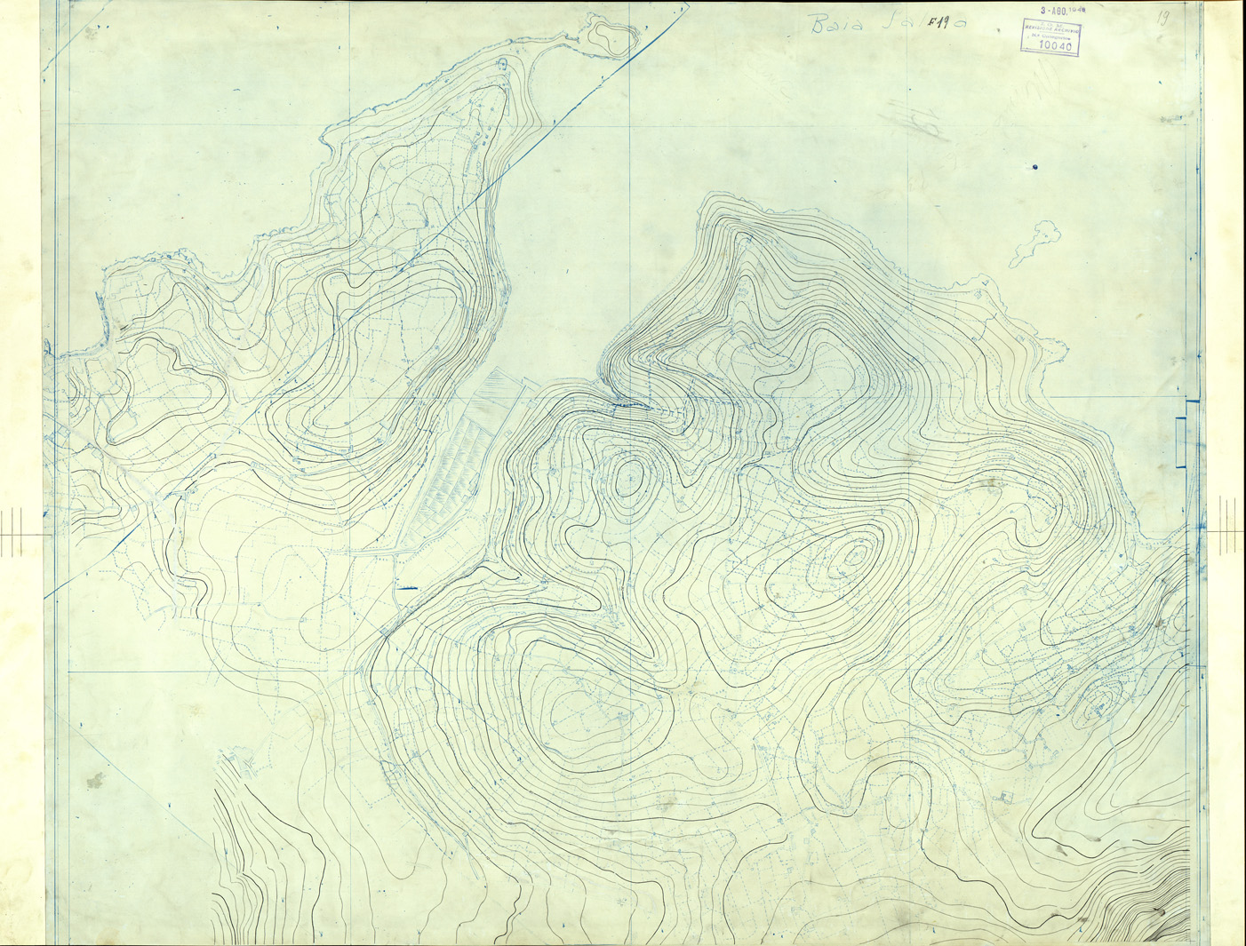 (N:32676) MALTA - FOGLIO XIX - BAIA DELLE SALINE - ORIGINALI - CURVE (SE007375) Carte e stampe antiche: riproduzione a colori su carta (formato A1)