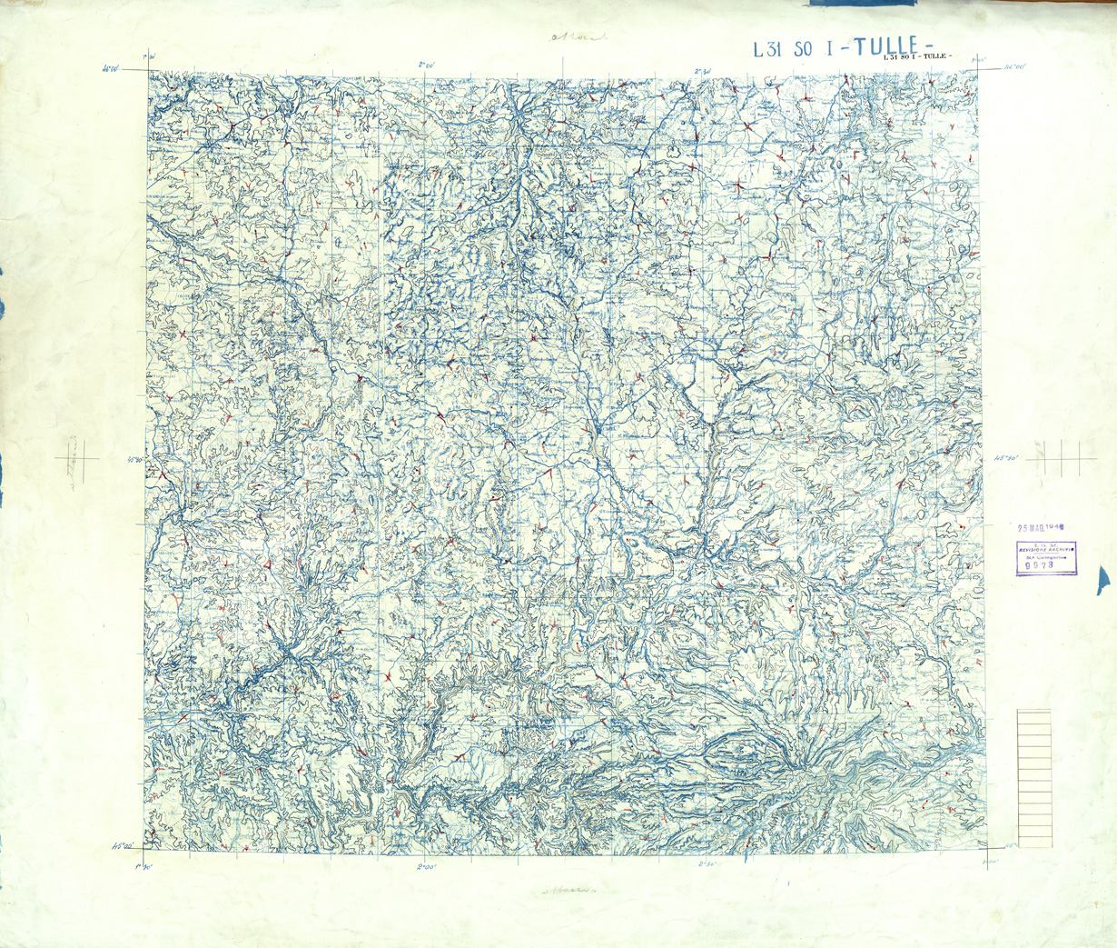 (N:33222) FRANCIA ORIGINALI A TIPI SEPARATI - TULLE SEZ. L31 I S.O. CURVE. (SE007580) Carte e stampe antiche: riproduzione a colori su carta (formato A1)