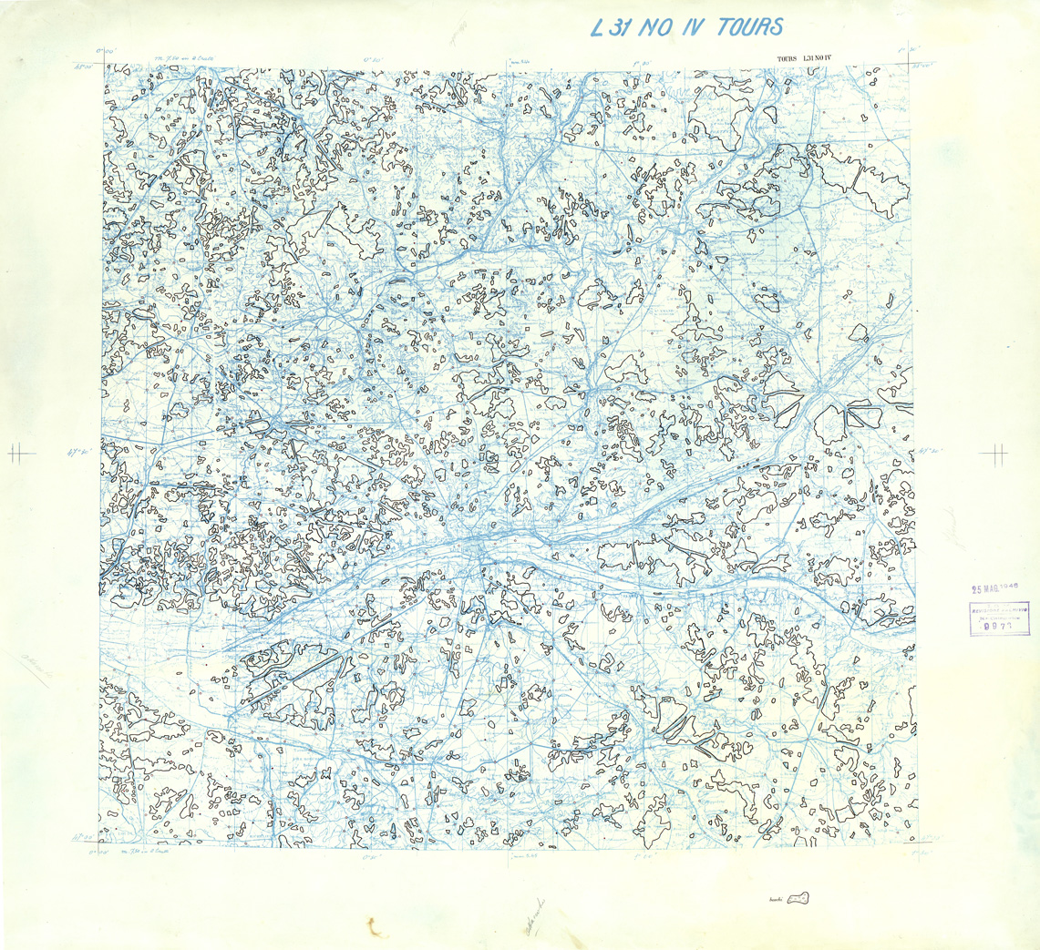 (N:33251) FRANCIA ORIGINALI A TIPI SEPARATI - TOURS SEZ. L31 IV N.O. BOSCHI. (SE007609) Carte e stampe antiche: riproduzione a colori su carta (formato A1)