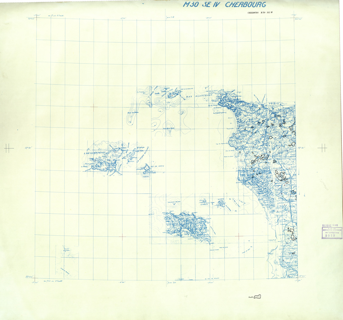 (N:33313) FRANCIA ORIGINALI A TIPI SEPARATI - CHERBOURG SEZ. M30 IV S.E. BOSCHI. (SE007669) Carte e stampe antiche: riproduzione a colori su carta (formato A1)