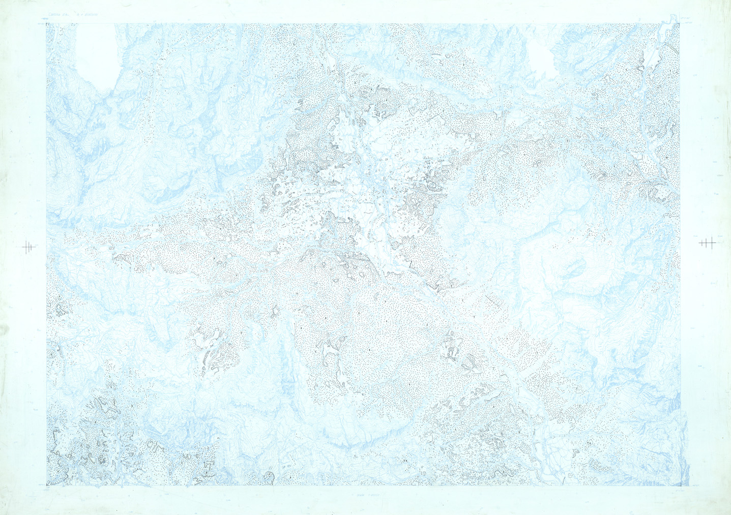 (N:33457) CORTINA D'AMPEZZO E DINTORNI ( VEGETAZIONE ) (SE007774) Carte e stampe antiche: riproduzione a colori su carta (formato A1)
