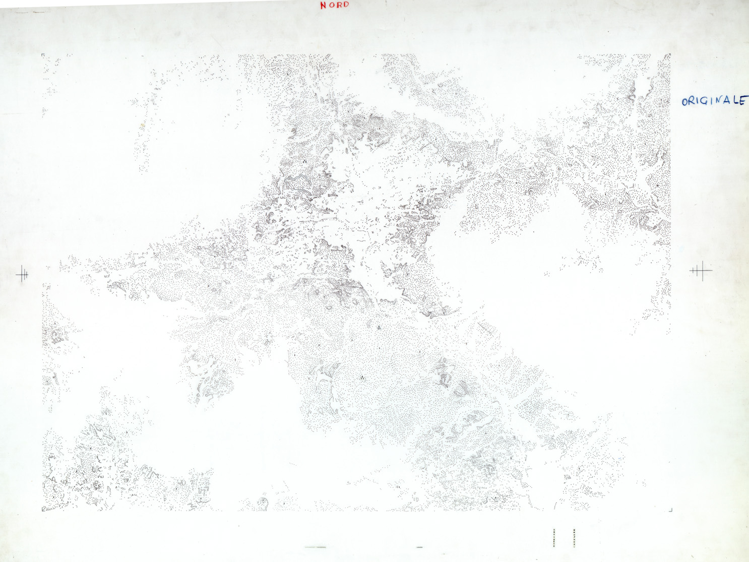 (N:33580) CORTINA D'AMPEZZO E DINTORNI ( VEGETAZIONE SU COPYRITE  ) (SE007780) Carte e stampe antiche: riproduzione a colori su carta (formato A1)