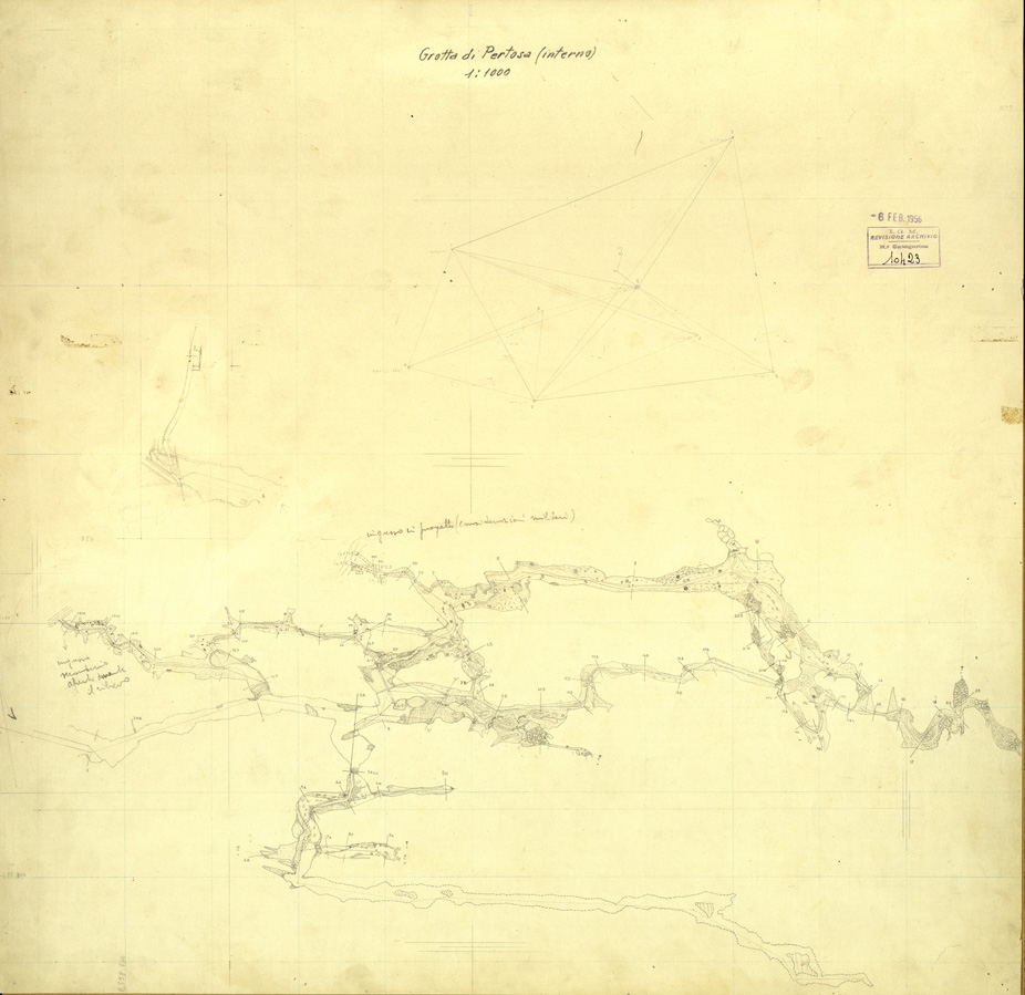 (N:33593) GROTTA DI PERTOSA - INTERNO (SE007789) Carte e stampe antiche: riproduzione a colori su carta (formato A1)
