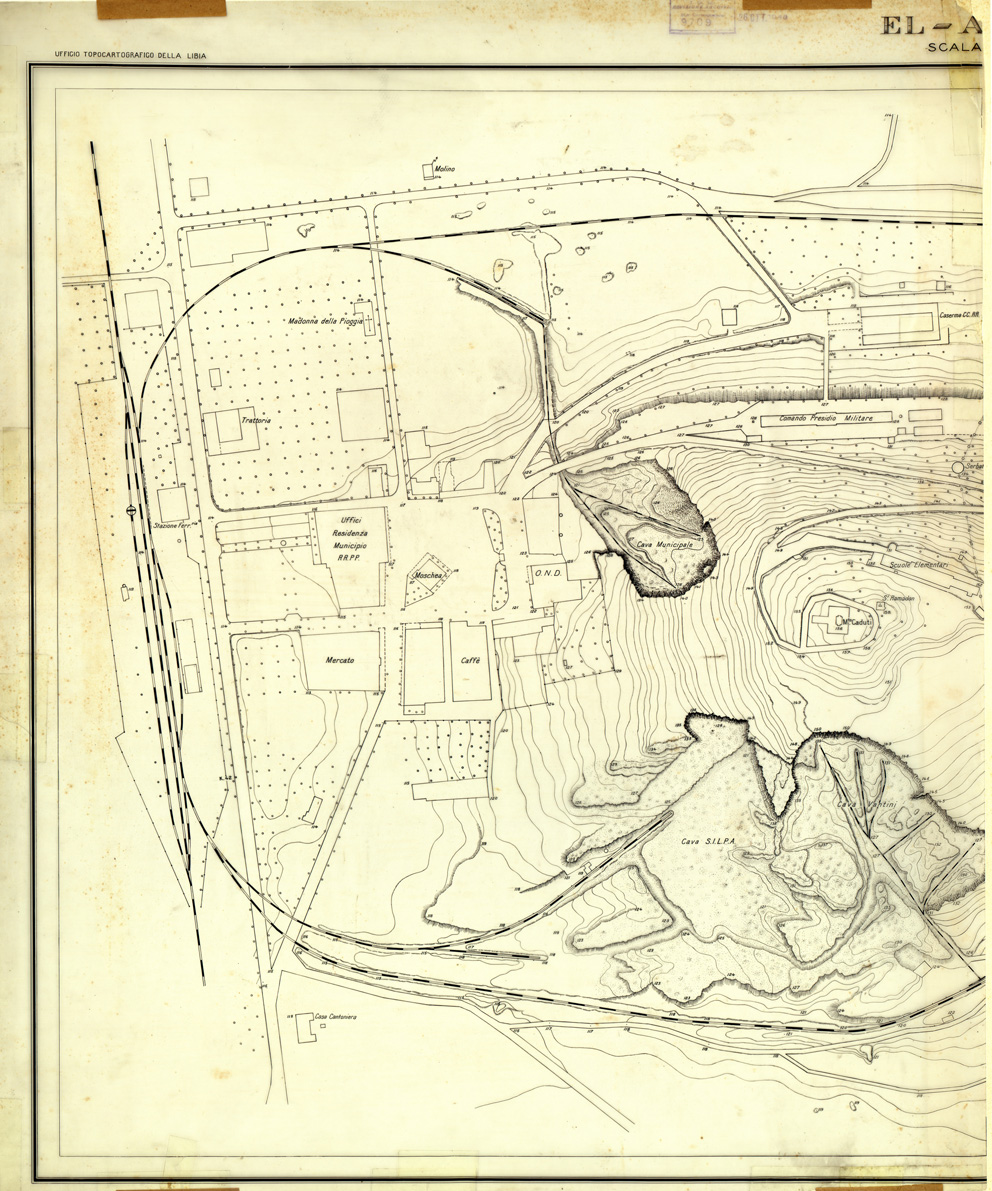 (N:33396) EL AZIZIA - ORIGINALE TAVOLA OVEST (SE007835) Carte e stampe antiche: riproduzione a colori su carta (formato A1)