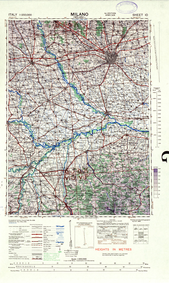 (N:33865) ITALY - SHEET 10 - MILANO. (SE008164) Carte e stampe antiche: riproduzione a colori su carta (formato A1)