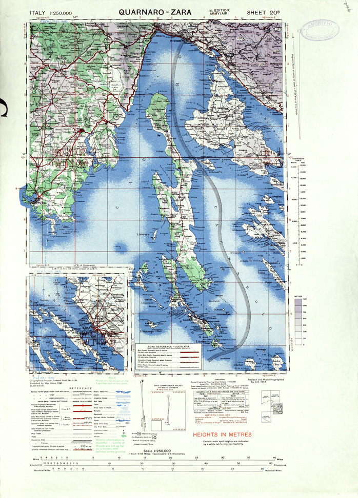 (N:33881) ITALY - SHEET 20B - QUARNARO - ZARA. (SE008177) Carte e stampe antiche: riproduzione a colori su carta (formato A1)