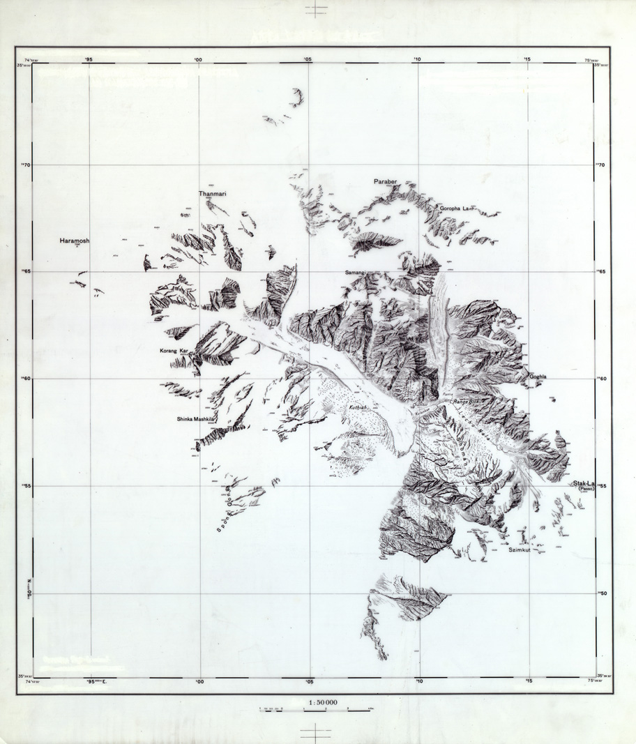 (N:34242) ALTA VALLE DI STAK - ORIGINALI A COLORI SEPARATI - OROGRAFIA (SE008280) Carte e stampe antiche: riproduzione a colori su carta (formato A1)