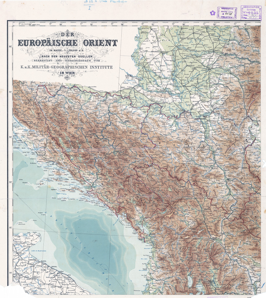 (N:34339) DER EUROPAISCHE ORIENT FOGLIO I (SE008523) Carte e stampe antiche: riproduzione a colori su carta (formato A1)