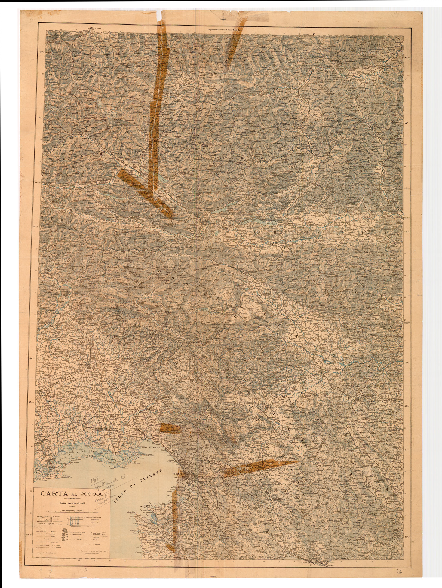 (N:34863) FRIULI  ED ISTRIA (SE008576) Carte e stampe antiche: riproduzione a colori su carta (formato A1)