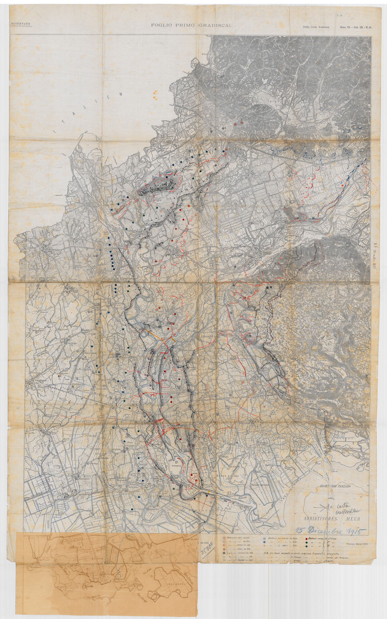(N:34866) GRADISCA (SE008580) Carte e stampe antiche: riproduzione a colori su carta (formato A1)