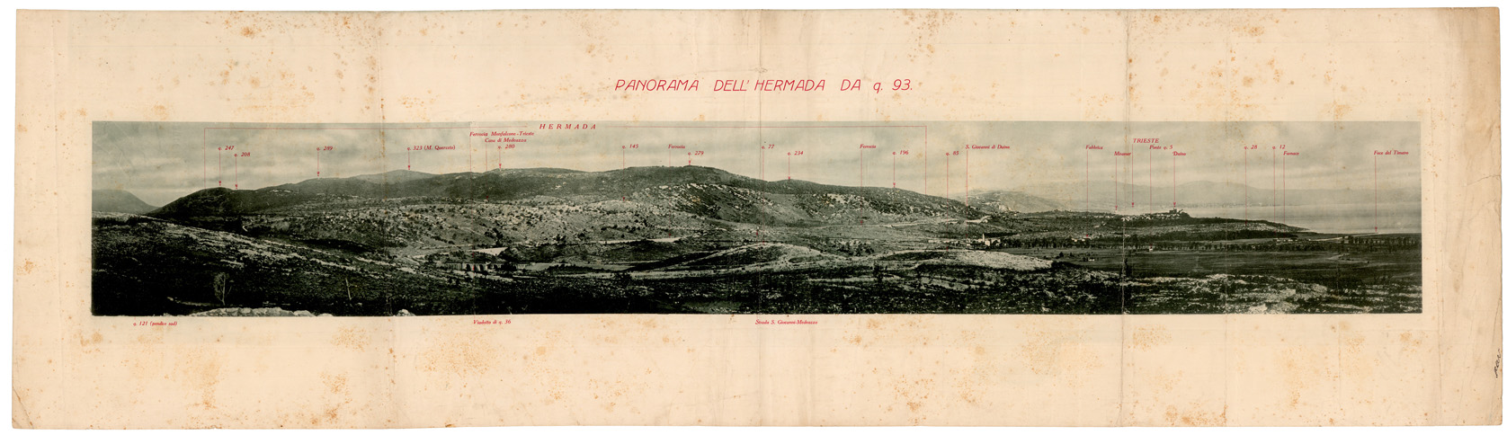 (N:34940) PANORAMA DELL' HERMADA (ERMADA) (SE008661) Carte e stampe antiche: riproduzione a colori su carta (formato A1)