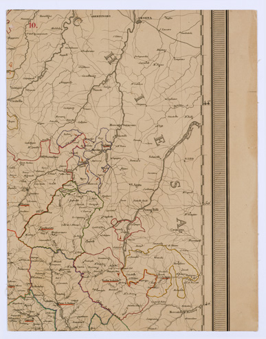 (N:11617) LA TOSCANA DIVISA IN COMUNITA' - Tavola 10 (B0000171) Carte e stampe antiche: riproduzione a colori su carta (formato A1)