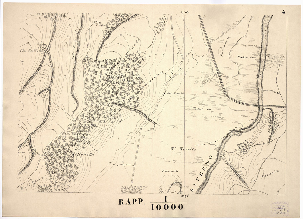 (N:14391) PROVINCIA DI MOLISE... - Tavola 4 (B0001256) Carte e stampe antiche: riproduzione a colori su carta (formato A1)