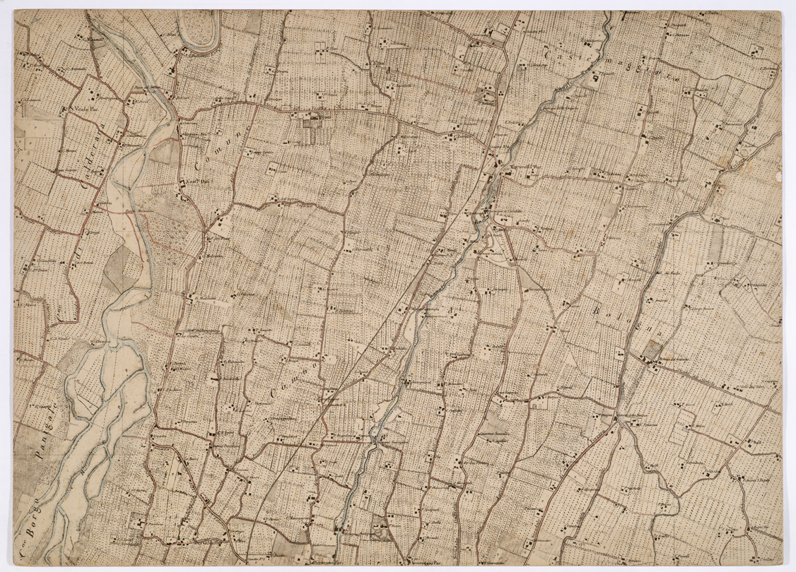 (N:1507) CARTA DEI DINTORNI DI BOLOGNA - Foglio 2 - Corticella (B0002171) Carte e stampe antiche: riproduzione a colori su carta (formato A1)